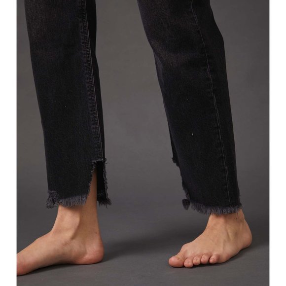 NWT Free People Tapered Baggy Boyfriend Jeans / Panther - Picture 5 of 9